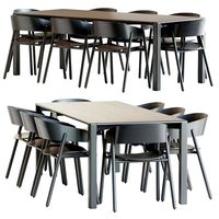 Aodt black & Mava chair (161332)