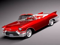 Cadillac Eldorado 1957 Convertible 3D Model