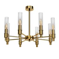 GOLD SEA GLASS CHANDELIER (160116)