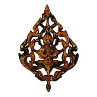 Teakwood Wall Panel Crafted By Hand "Bodhi Angel" (158702)