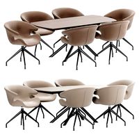 Wing dining chair and table MK-7501-WD (155009)