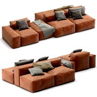 Sofa Bonaldo Leather Peanut B (150130)