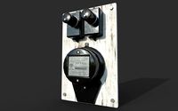 Vintage Russian Electrical Panel with Electricity Meter (142255)