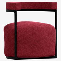 Red Pufic Chair (142241)