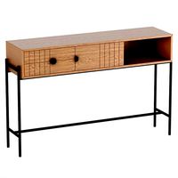 Clara oak console table (142127)