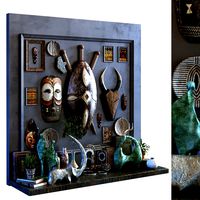 Decoration Set 099 Africa art style (141765)