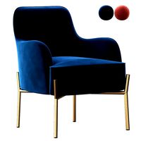 Corvus Penzing Armchair with Golden Legs (140602)
