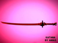 Katana (low poly, basic textures) (140564)