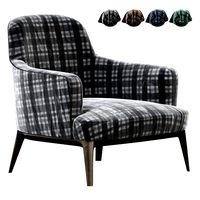 ANE LARGE Fabric armchair with armrests (140535)