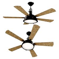 Kichler 60 Inch Bay Fan LED Hatteras Chandelier (139287)
