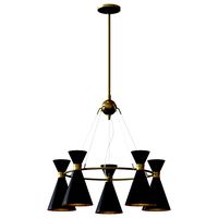 Kovacs Conic 5 Light Wide Ring Chandelier (138981)