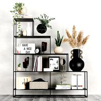Shelving Unit Hiba With Decor (138381)