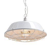 Vintage Industrial White Pendant (138188)