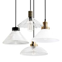 Fluted glass pendant light (138061)