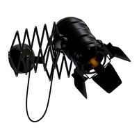Classic Hollywood spotlight wall light (138053)