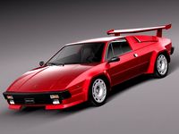 Lamborghini Jalpa 1981 to 1988 3D Model