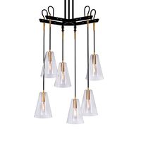 VAIL 6-LIGHT CHANDELIER (137292)