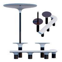 Baia elements two Street table and bench (137204)