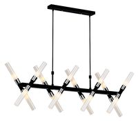 4light Black Linear Chandelier (137030)