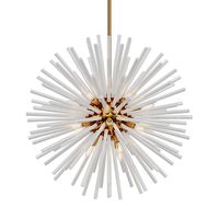VINTAGE Sputnik White glass Chandelier (135480)