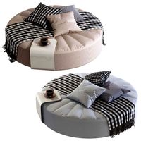 Ottoman with pillows and plaid Decor (135292)