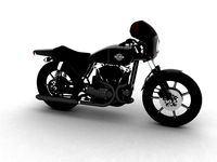 HarleyDavidson XLCR1000 Caf Racer 1977 3D Model