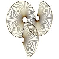 Wall decoration Venertia gold 63,5 x 61 cm (132737)