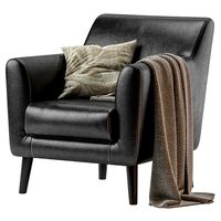 Odens Sherst Grey Armchair (132732)