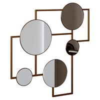 Platte 81x83 antique brass Mirror (132677)