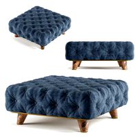 Modern Square Tufted Ottoman (130776)