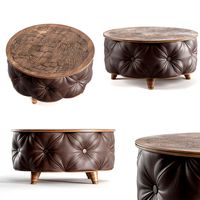 Modern Brown Round Coffee Table (130775)