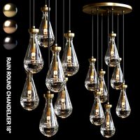 RAIN ROUND CHANDELIER  (130739)