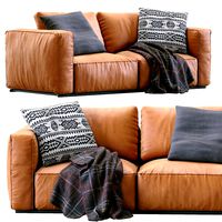 Poliform Leather Sofa SHANGAI (130517)