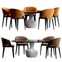 Potocco Velis Chair and Anfora Table (128987)