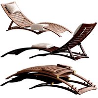 Linea Furniture Lucca Wooden Sun Lounge (128793)