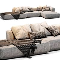 Zanotta Pianoalto Gray Sofa (127661)