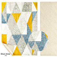 Blue area rug (127623)