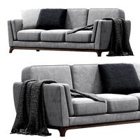 Ceni Volcanic Gray Sofa By Article (127506)
