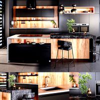 Black kitchen (126880)