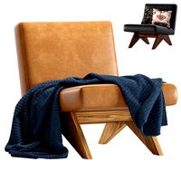 Erudit Eichholtz  Low Leather Armchair  (126392)