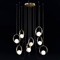 Halo Chandelier/8 LED 3000K Gold (126208)