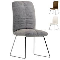 Upholstered chair set Aturin painted in mud anthracite (set of 2) (126200)