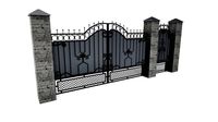 Metal wicket and gates (125964)