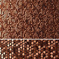 WOODEN Hexagon 3D panels  (125760)
