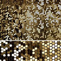 GOLDEN Hexagon 3D panels  (125759)
