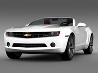 Chevrolet Camaro convertible 2011 3D Model