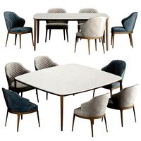 Poliform HENRY Table DEAN Chair (124671)