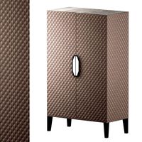 Duccio Tall Leather Cupboard (123898)