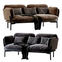 Cloud Two Seater LN2 desert stone by &TRADITION sofa (123617)