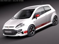 Fiat punto abarth 2011 3D Model
